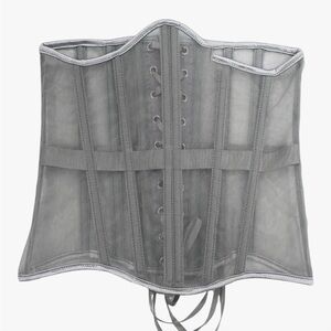 YNS Generic Gray Mesh Corset Shapewear 2XL. - C4